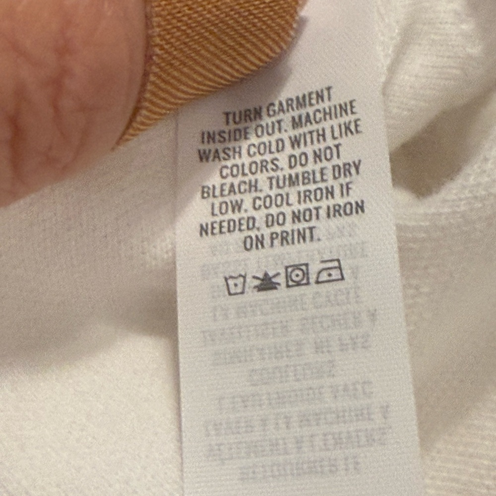Aerie OFFLINE Game Set Match White Tennis Top Shirt NWT S - Picture 9 of 9